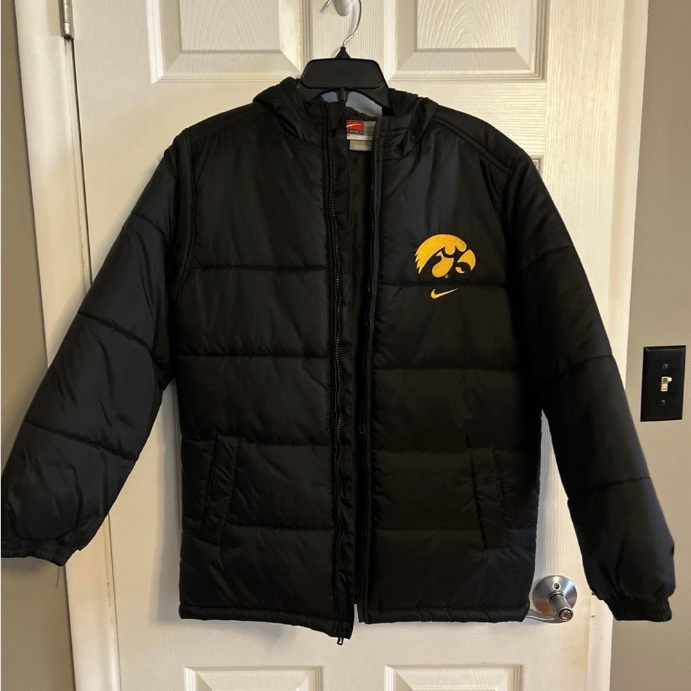 Nike Black Iowa Hawkeye Puffer Coat